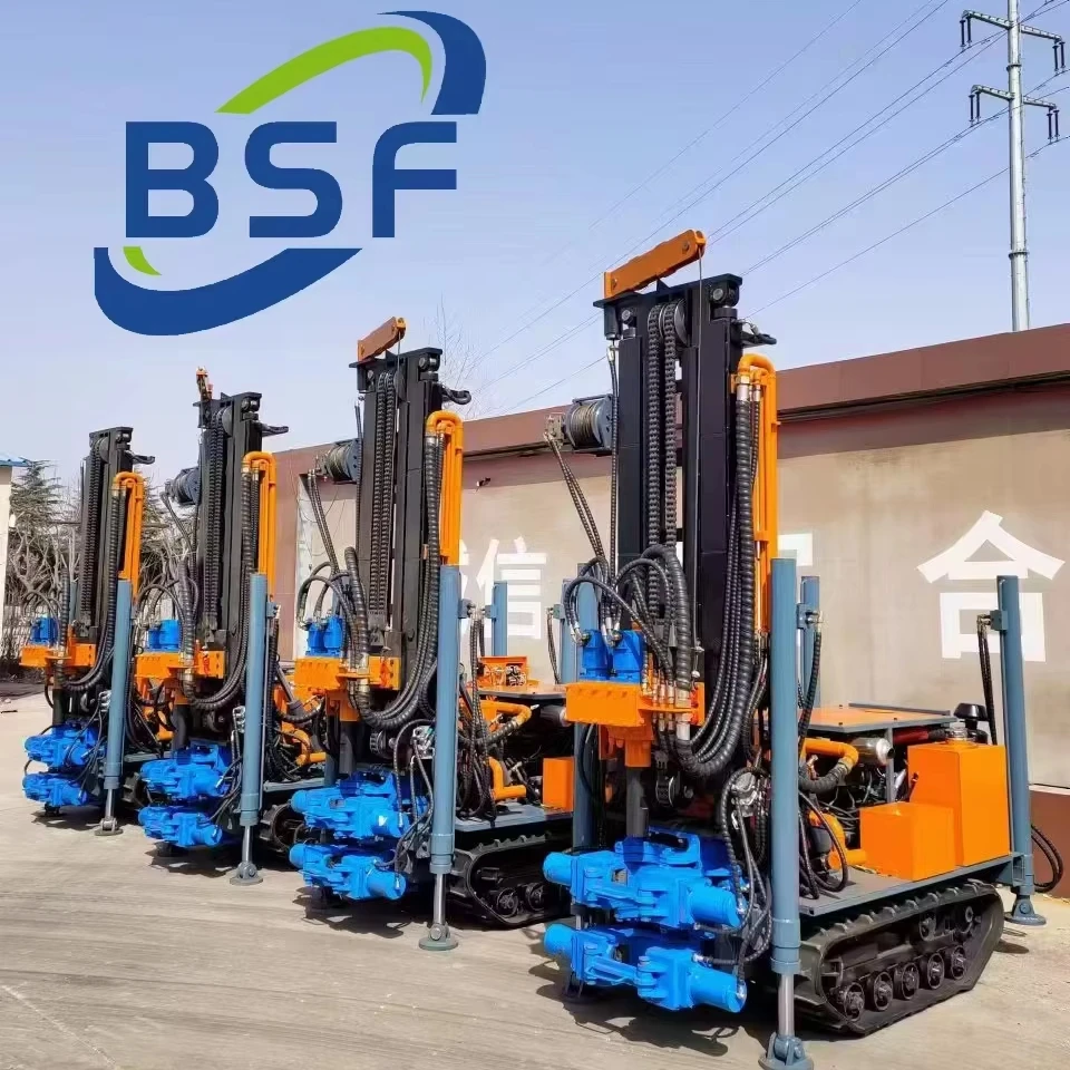 160m 180m High Quality Steel Tracks Portable Small Backpack Water Well Drill Rig