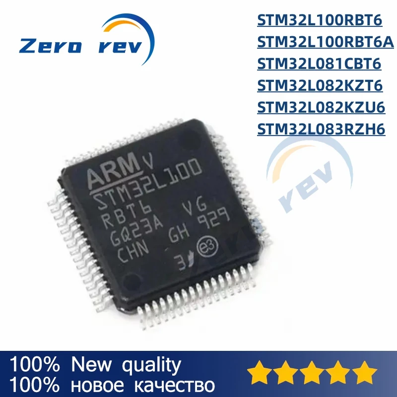 1Pcs 100% New STM32L100RBT6 STM32L100RBT6A LQFP-64 STM32L081CBT6 STM32L082KZT6 STM32L082KZU6 STM32L083RZH6