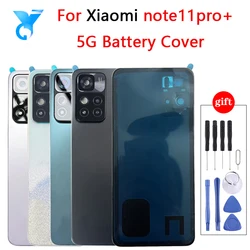 New Back Cover For Xiaomi Redmi Note 11 Pro+ Plus 5G Battery Cover Rear Housing Glass Panel With Camera Lens Replacement