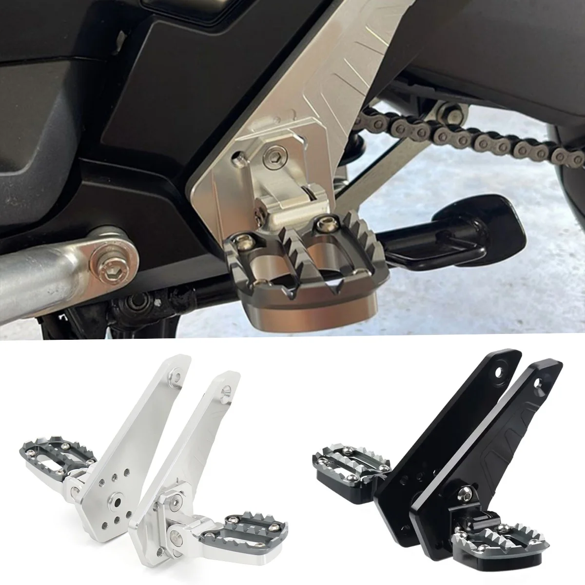 

Подставка для ног для HONDA X ADV 750 XADV 750 2021-2025 2024, задняя подставка для ног мотоцикла, подножки для пассажира, складная педаль