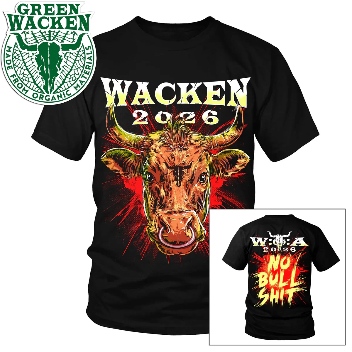 Wacken Open Air T-Shirt Retro Heavy Metal Rock Musik T-Shirt Sommer Reine Baumwolle Herren T-Shirt Kinderbekleidung T-Shirt Y2k Frau