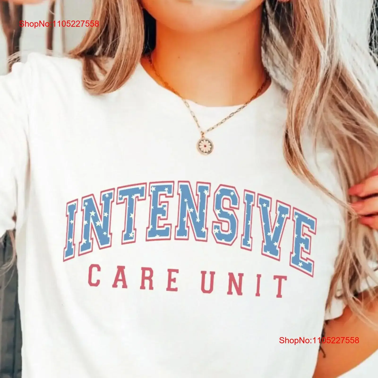 Varsity ICU Nurse 4th of July T Shirt Crew Collegiate American Fourth Independence Day Micu Sicu Cvicu Rn Group vintage Washed