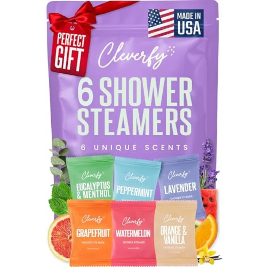 

Cleverfy Shower Steamers Aromatherapy - Birthday Gifts for Women, Mom, Wife, Grandma, Her, Best Friend, Daughter, Sister, Teens
