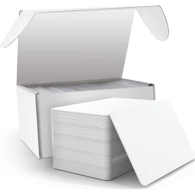 100pcs RFID Card 13.56Mhz MFS50 ISO14443A Proximity Smart Card S50 1k Chip 0.8mm For Access Control System Blcok 0 Unchangeable