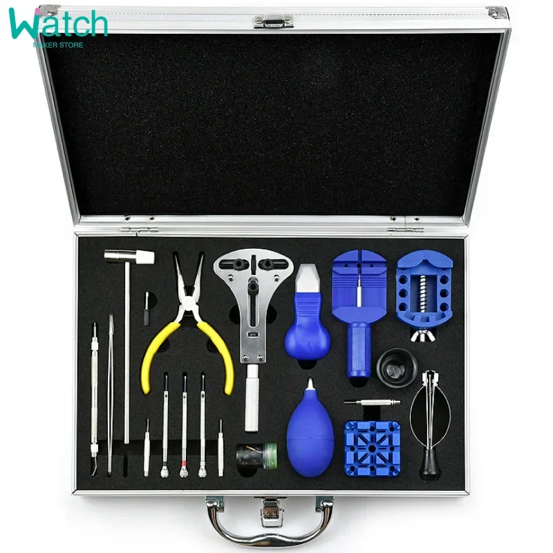 Watch Repair Tool Kit Watch Link Pin Remover Shell Opener Spring Bar Remover Clock Battery Replacement Strap Needle Set Accessor