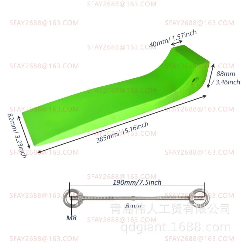 

Customized tire anti-skid, trailer clearance block, tire skateboard with connecting accessories