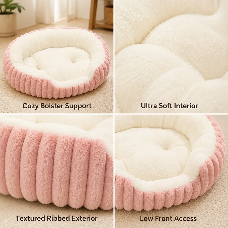 Ultra-Cozy Calming Pet Bed 2