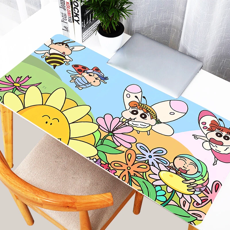 Kawaii ماوس الوسادة S-shin-chan لوحة ماوس للألعاب C-تلوين المطاط حصيرة مكتبية عدم الانزلاق الكمبيوتر المحمول ألعاب اكسسوارات لوحة المفاتيح السجاد #1