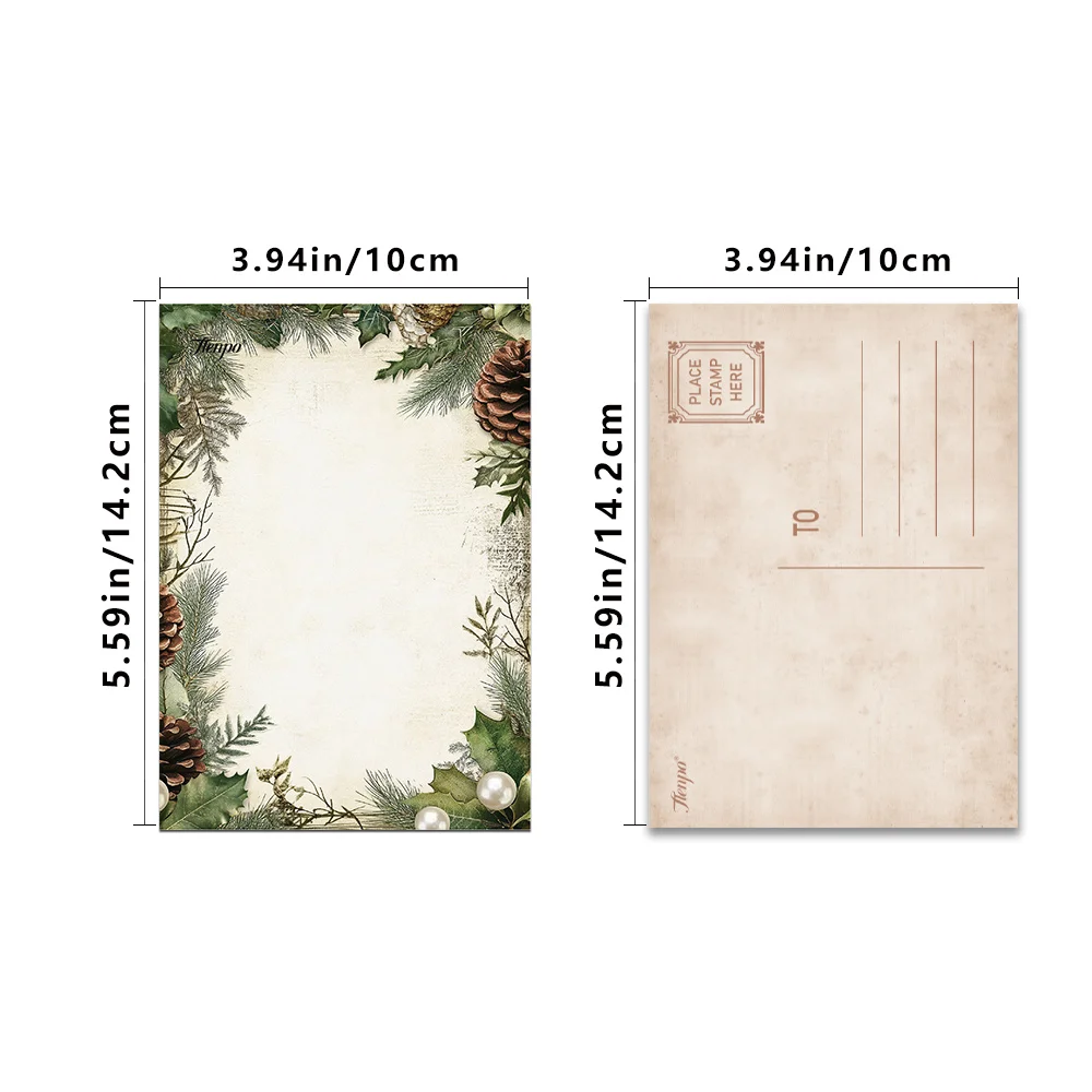 32pcs, Green Forest Life Postcards, Birthday/Anniversary Gifts, Collectibles, Suitable for Gift Giving, Can be Mailed.