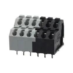 100PIN DG250T-5.0MM KF250T 2P ~ 12P DOUBLE ROW COMPACT TYPE PCB SPRING TERMINAL BLOCKS GREY CONNECTOR WAGO250-7XX