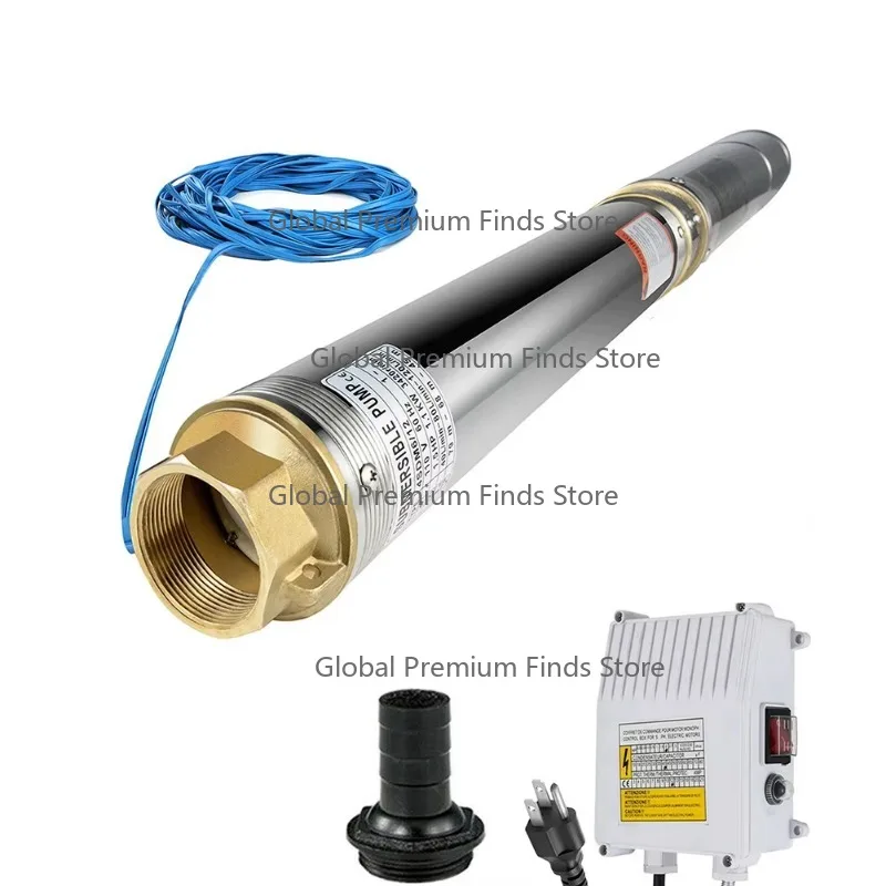 1HP 0.75KW 3SDM1/30  Quality Agriculture Electric Deep Well Solar Water Pump System Kit With Solar Panel