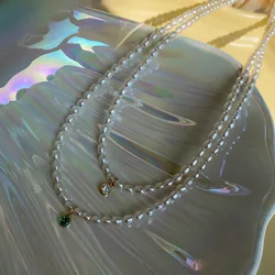 14K Gold Filled Natural Freshwater Pearl AAA Zircon Beads Necklace Women Jewelry Designer T Show Runway Gown INS Japan Korea