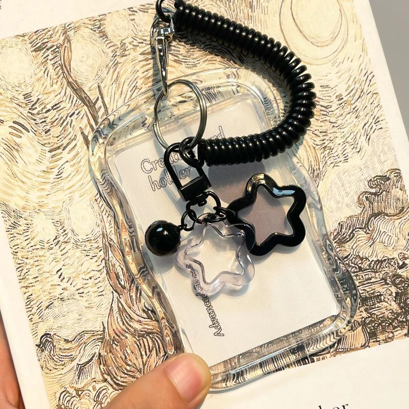 التصميم الإبداعي Kpop Photocard حامل حامل بطاقة شفافة المفاتيح صور الأكمام حافلة بطاقة الطالب بطاقة حالة حامي الصورة