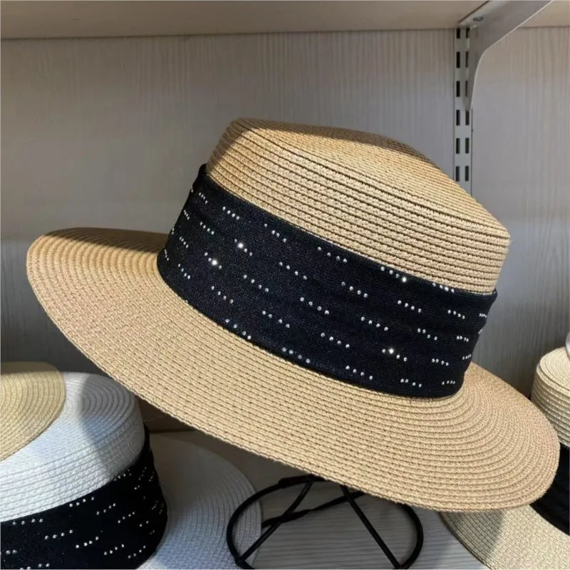 

Large brim pleated silk satin water woven fisherman hat women's vacation sunshade