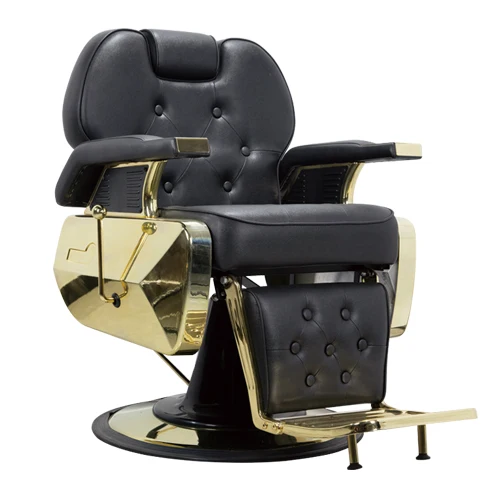 Barber chair with headrest, 360-degree swivel, weight capacity up to 500 lbs, professional vintage style