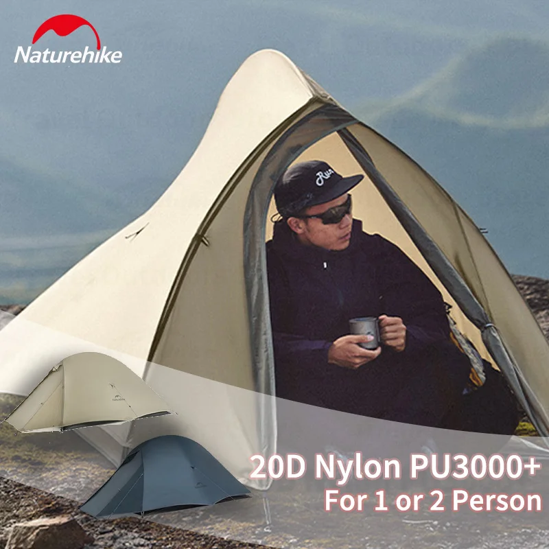 Naturehike Cloud Up Pro Campingzelt für 1, 2, 3 Personen, leichtes 20D-Nylon, wasserdicht, winddicht, ultraleichtes Outdoor-Rucksackzelt