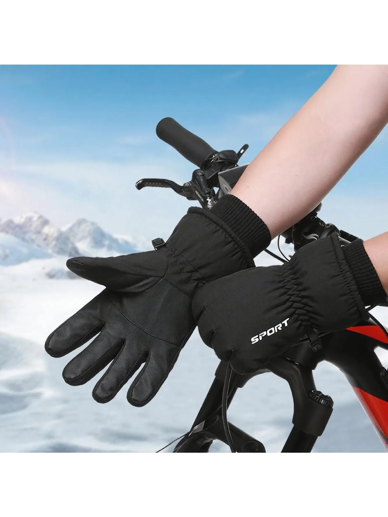 AliExpress NONE CZHIYAO Winter Gloves for Warm 3M Thinsulate Windproof Waterproof with Touchscreen Lining Anti-Slip Work Cycling Motorcycle Ski