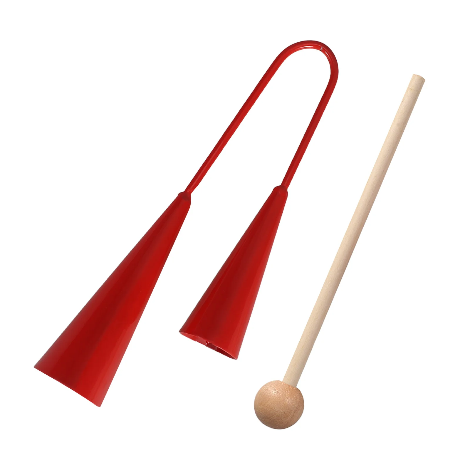 Two Tone Steel Agogo Bell Children's Musical Instrument Durable Safe for Classroom Home Use Music Toys Baby Instruments