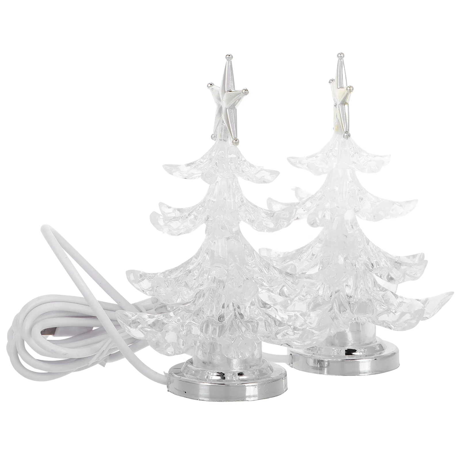 

2 Pcs Christmas Tree Night Light Mini Weihnachtsbaum Led Usb Weihnachtsdeko Licht Weihnachtsbaumbeleuchtung Small Decor