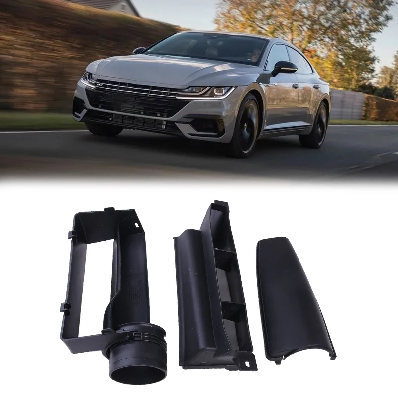 3Pcs Car Air Intake Guide Inlet Duct Assembly for Passat B6 CC Tiguan 2.0T 3C0805971A 1K0805962E 1K0805965J