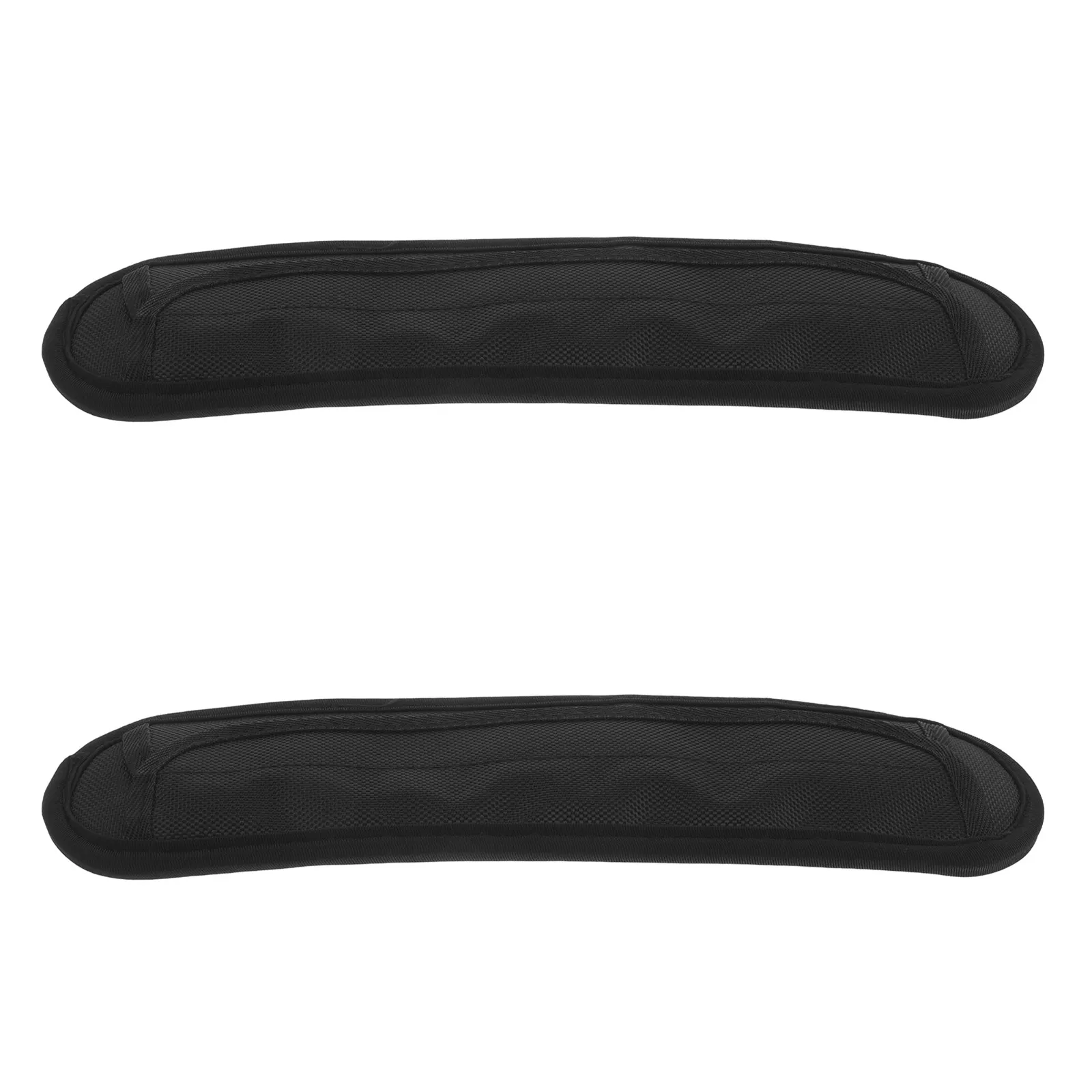 2Pcs Black Shoulder Strap Pads Soft Padded Cushion for Backpacks Laptop Bags Duffel Messenger Handbag Sling Rucksack Comfort