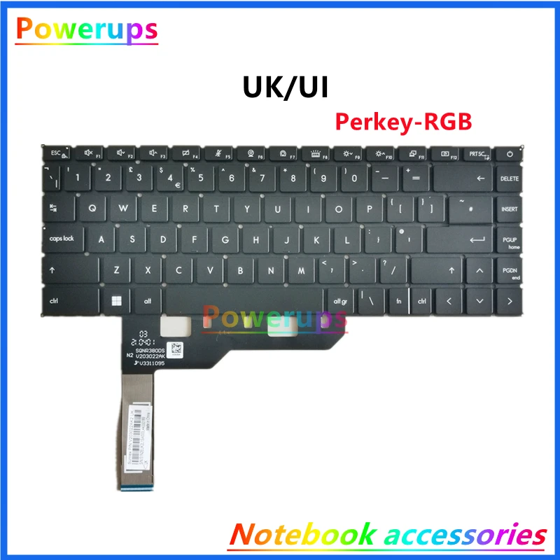 New Original Laptop US/UK/TW/JP/PO RGB Perkey Backlight Keyboard
