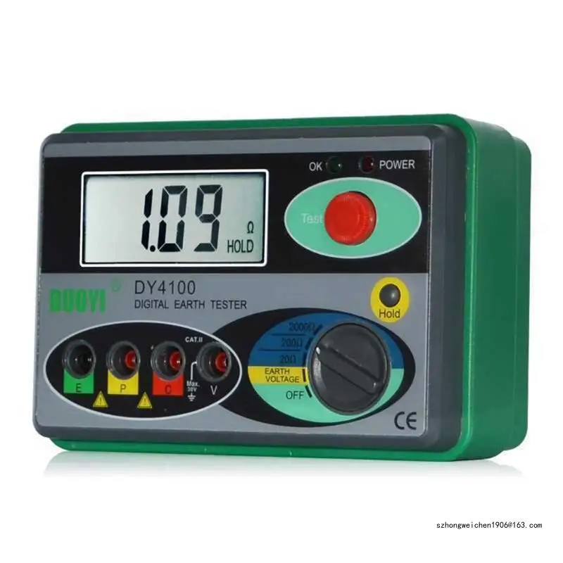 28GF Digital Earth Ground Resistance Tester Meter Digital Earth Tester DY4100