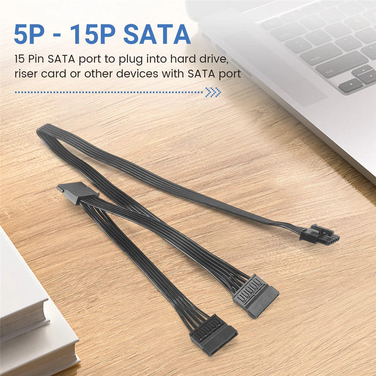 A07I 5-pins naar 3 SATA harde schijf HDD-voedingskabel alleen voor V550 V650 V750 V850 V1000 V1000 modulaire voeding