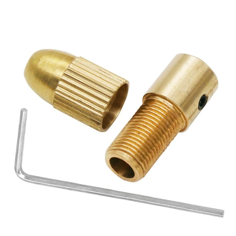 Grinder Clip with 0.5-3.0mm Drill Bits Brass Woodworking Clamp Rotary Tool for Small Hand Drill Dropship