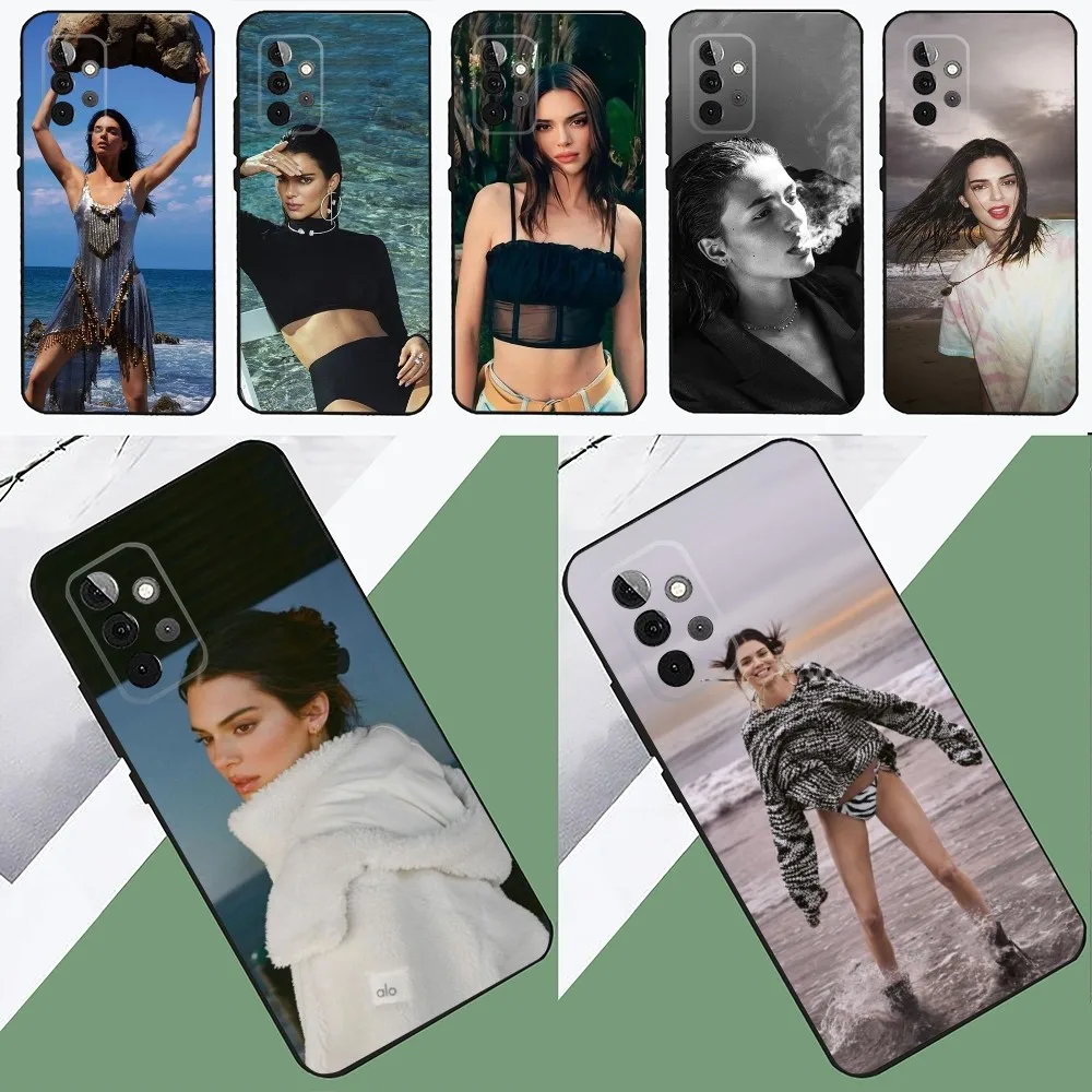 K-Kendall J-Jenner Model  Phone Case For SamsungS24,23,22,21,S20 Ultra Pro 10,S30Plus,S9,20lite Ultra Black Cover