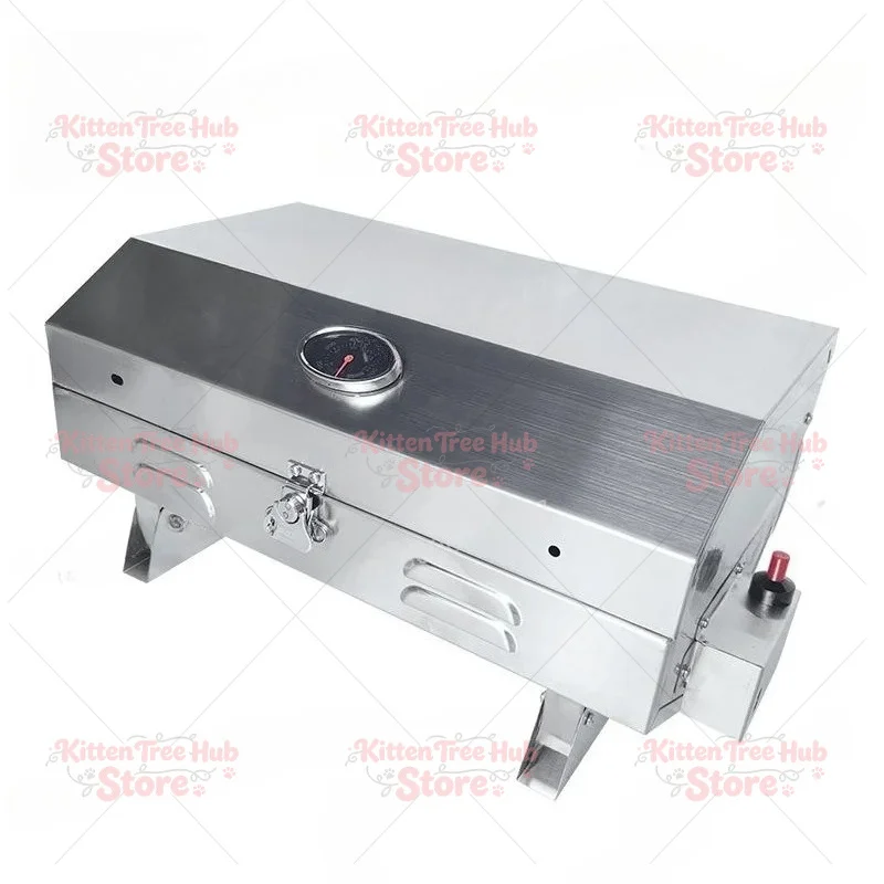 Stainless Steel Outdoor Grill Portable Gas Cassette Grill with Rod Holder Rod Insertion Marine Grill