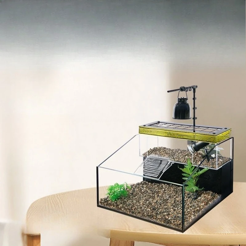 Professional turtle tank ornament plant light filter material pump climbing turtle tank
