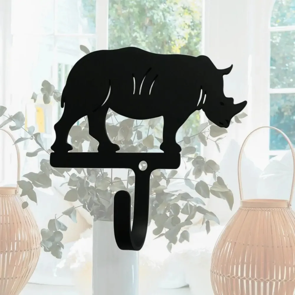 CIFBUY Small Animal Metal Wall Hook Iron Sculpture Mural Plaque Key Hanger For Heavy Duty Home Entryway Decor