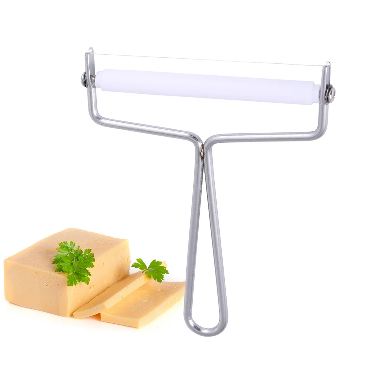 Rebanador de queso de acero inoxidable seguro y ecológico, cortador de crema, raspador de mantequilla, ayudante de cocina de diseño ergonómico, 2 uds.