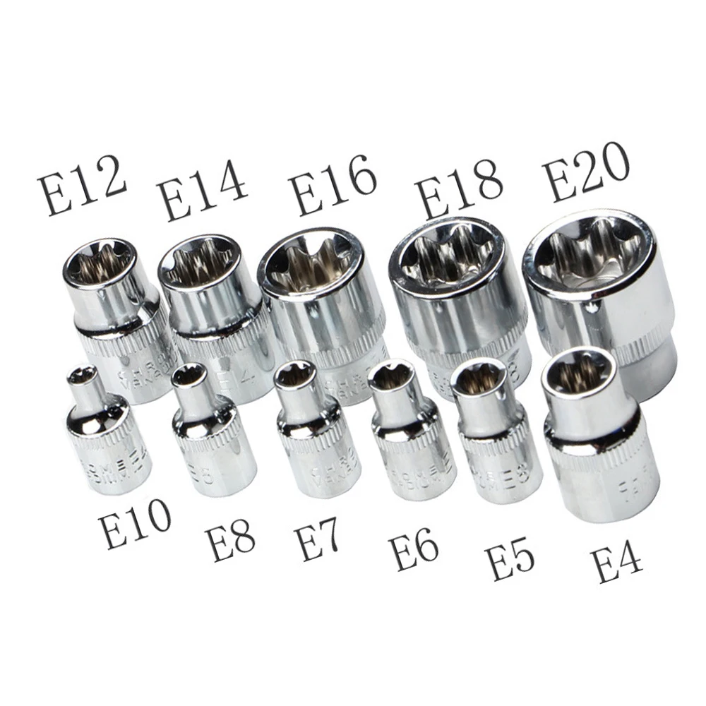 29pcs Hexagon Torx Star Sockets & Bit Set Male / Female E-Security Bits Drive Handheld Tool Torque Star Socket