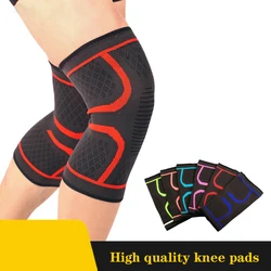 Elastic Nylon Knee Support Braces, Sport Compression Knee Pad, Manga para Fitness, Corrida, Ciclismo, Basquete, Voleibol, 2Pcs