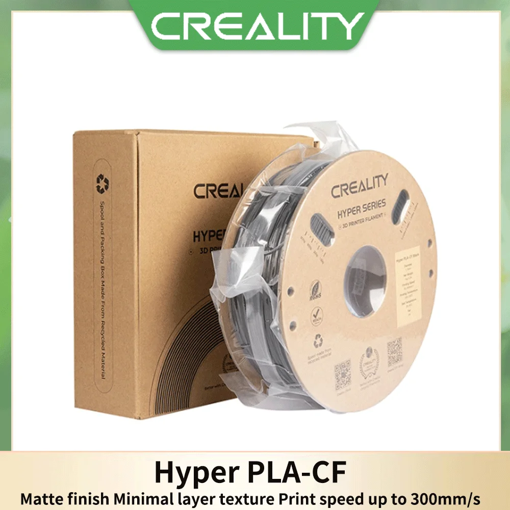 

Creality 1.75mm 1kg Hyper PLA-CF K1C K1 Max 3D Printer Filament Matte Finish 3D Printing Materials Print Speed Up To 300mm/s