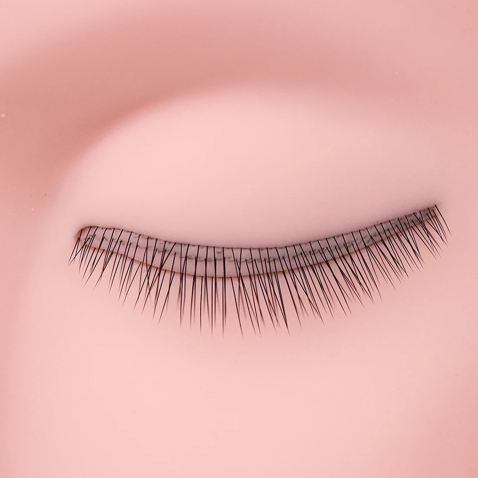 3 Layers Eyelash Mannequin Head for Practice Grafte Grafte Lash Extension Doll Face Training Tools Makeup Practice Model Head