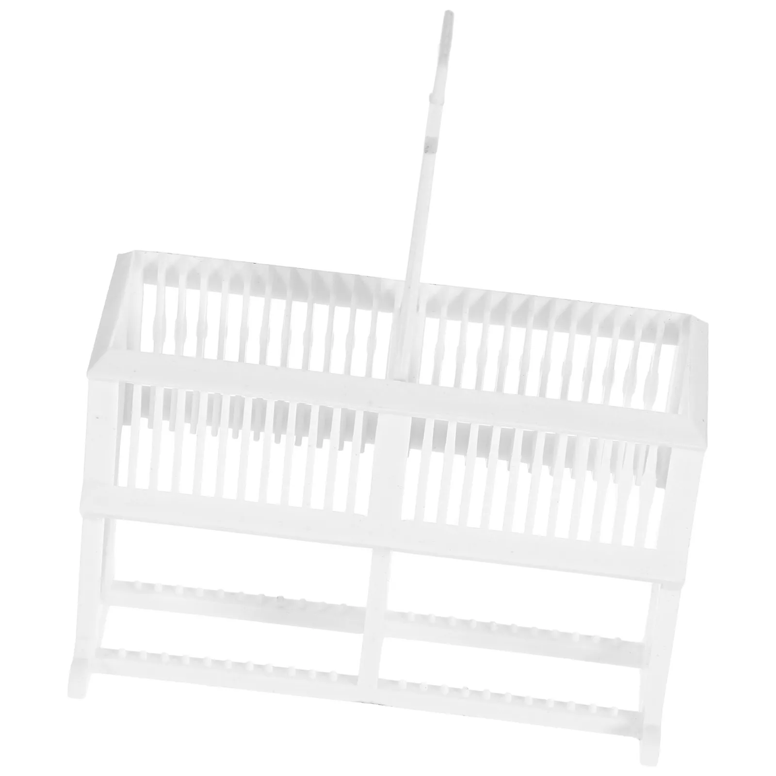 

Microscope Slides Staining Rack Plastic Useful Laboratory Microscope Slides Storage Rack Holder for Research and School