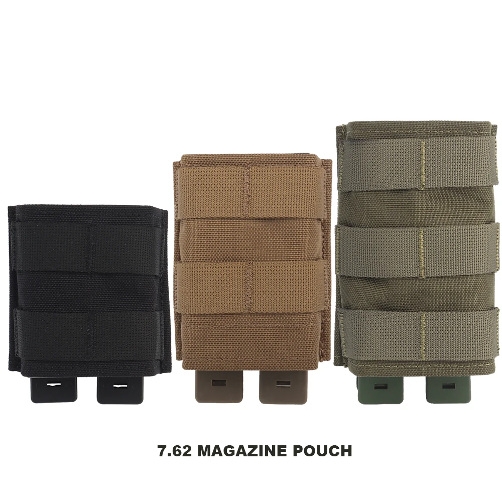 

Tactical 7.62 Mags Short/Medium/Long Magazine Pouch Bags Molle Single Magazine Holder Holster with FAST Mag Pouch Insert Clip