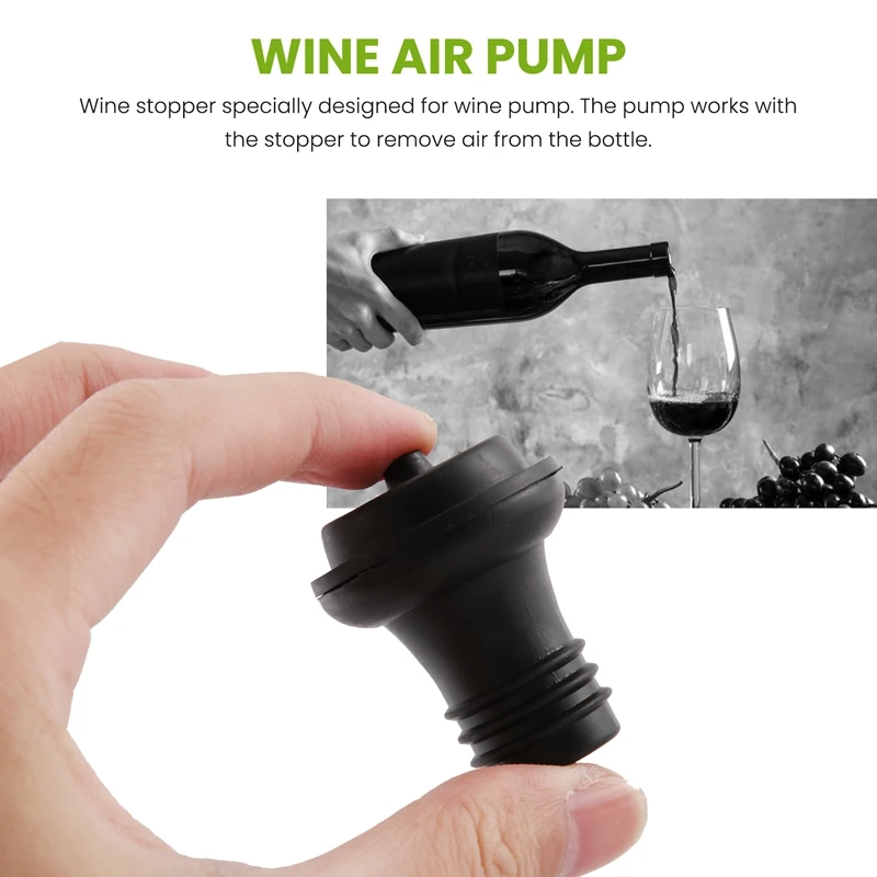 Wine Stoppers Need To Be Used In Conjunction With Wine Pump To Effectively Maintain The Fresh Flavor Of Wine