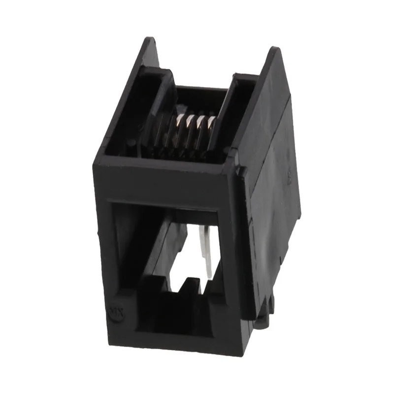 1Pcs/Lot  95009-7661  MOLEX connector Modular Jack, Right-Angle, Through Hole, 6/6, Panel Stops