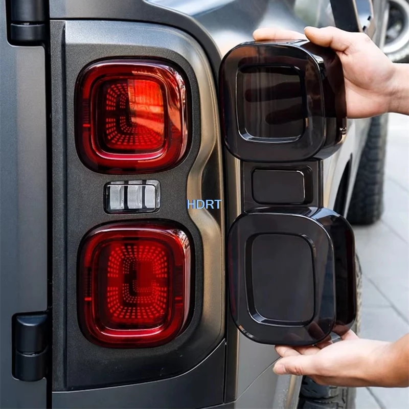 

For GWM Haval H9 2024 + Car Styling Tail Light Cover Rear Fog Lamp Shell Frame Protector Decoration Accessories Exterior Sticker
