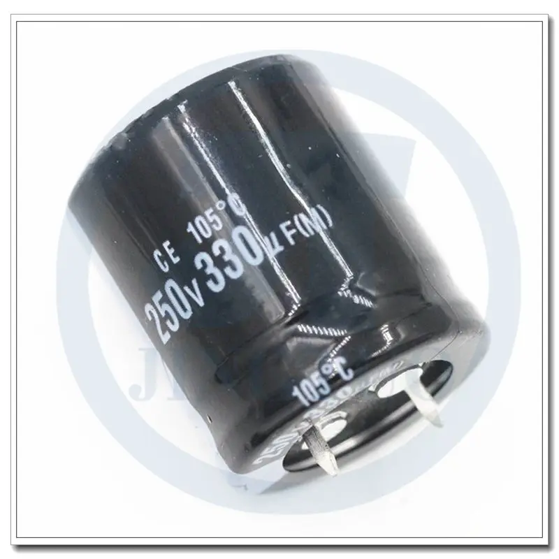 1pcs 330uF250V 250V330uF 330MFD 250WV 22x30mm Snap In Aluminum Electrolytic Capacitor