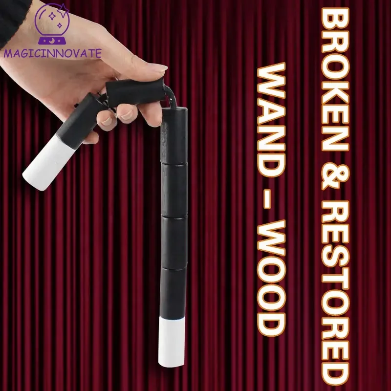 New Arrival   Close up Magic Trick  Broken & Restored Comedy Wand Wood  Stage Magic  Magic Trick Factory Halloween Day