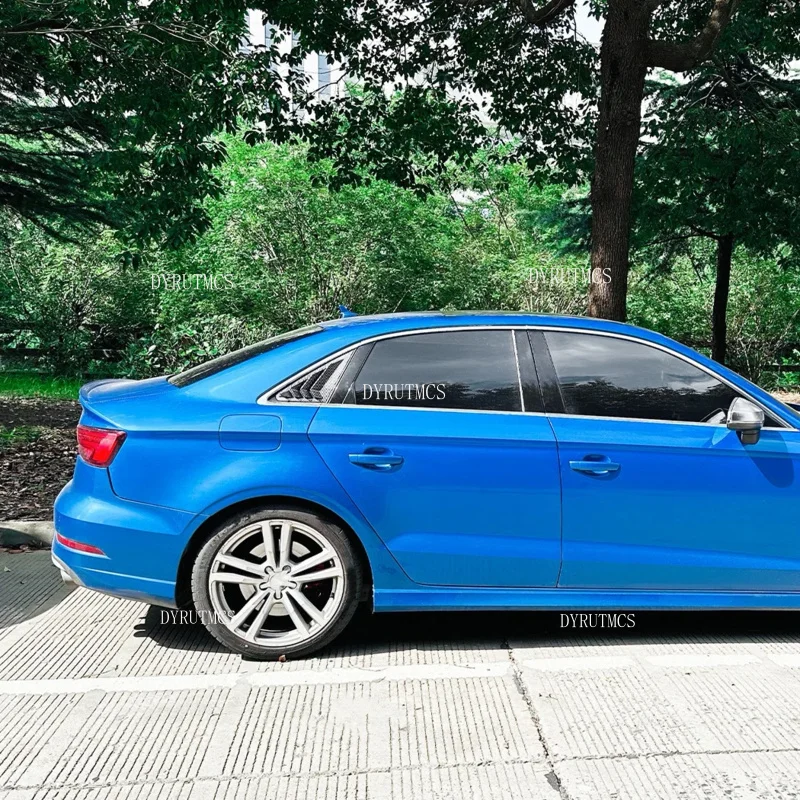 Fit For Audi A3 S3 8V Sedan Version 2014-2020 Car Rear Window Shutter Cover Trim Window Louver Side Vent Trim Auto Accessories view 5