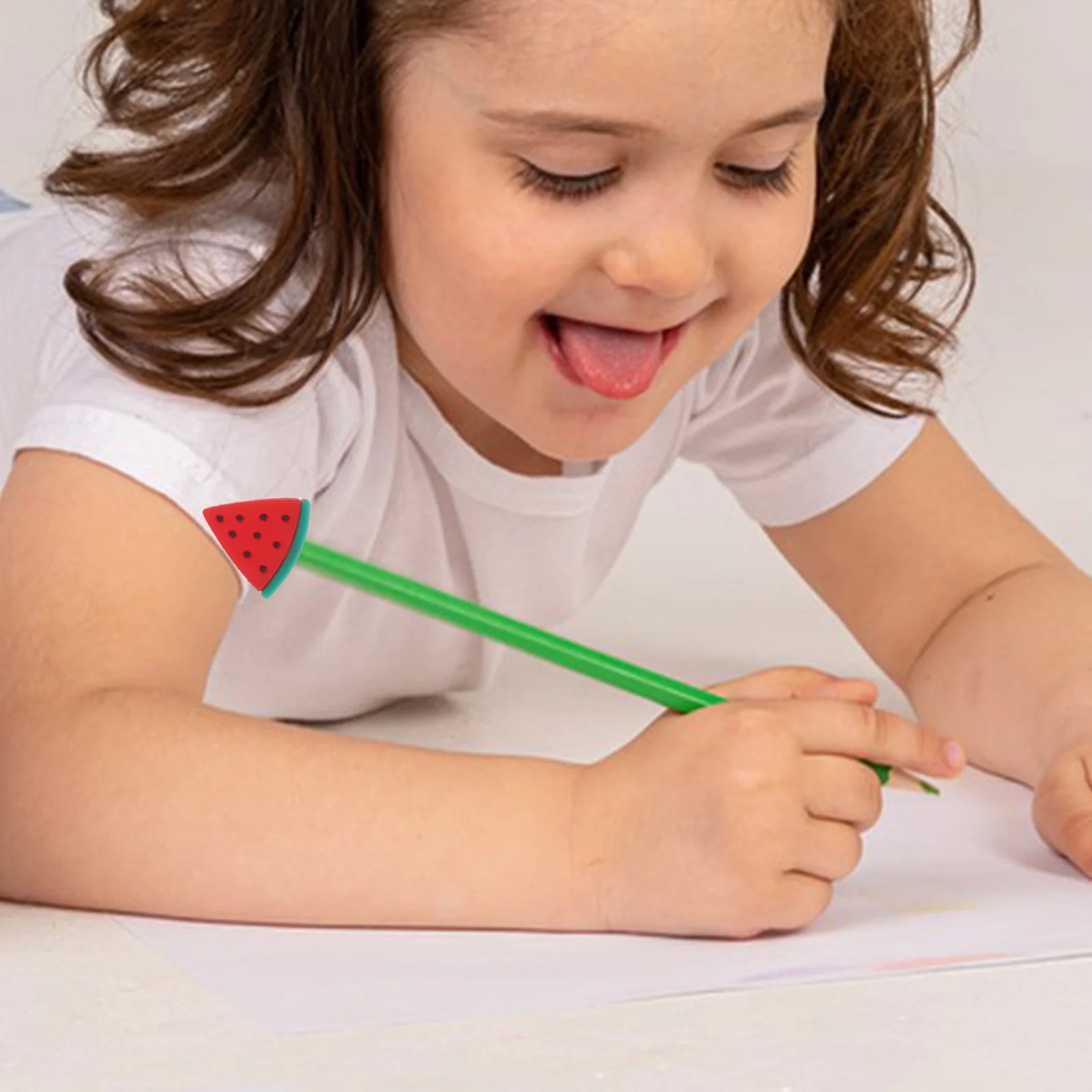 10 tappi per anguria, materiale scolastico in silicone simpatico cartone animato per bambini, piccoli accessori leggeri, coperture adorabili