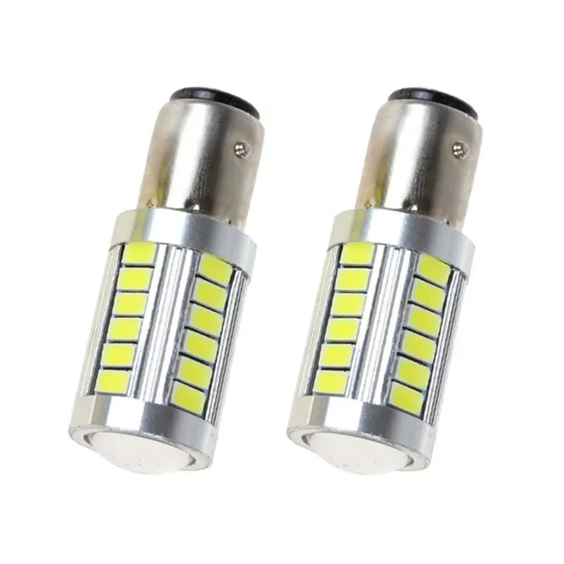 2X 1157 P21/5W BAY15D Super Bright 33 SMD 5630 5730 LED auto brake lights fog lamp 21/5w car daytime running light stop bulb 12V