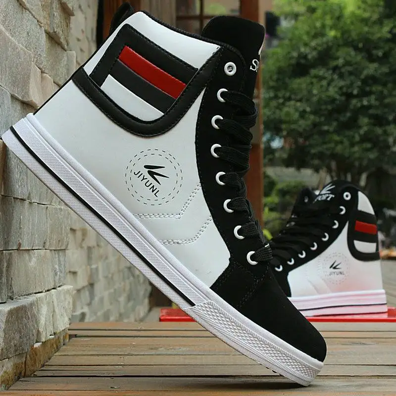 Big Size 39-48 Men\'s Casual Shoes New High top Sneakers Fashion Designer Platform Flats Shoes Outdoor Tennis Training Shoes Men