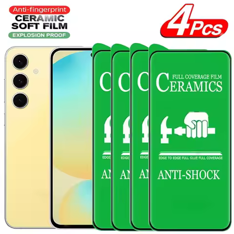 4PCS Ceramic Soft Film For Samsung Galaxy S25 Ultra Screen Protectors For Samsung Galaxy S23 S21 S20 S22 Plus FE S24 Ultra Film
